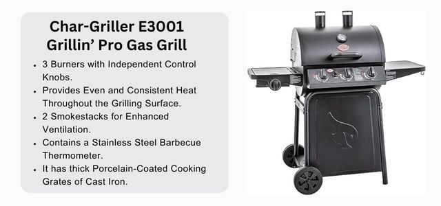 Char-Griller E3001 Grillin’ Pro