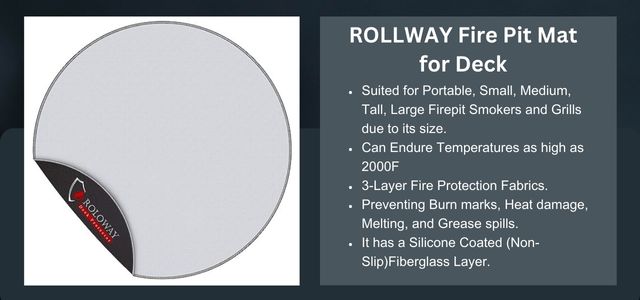 ROLLWAY Fire Pit Mat