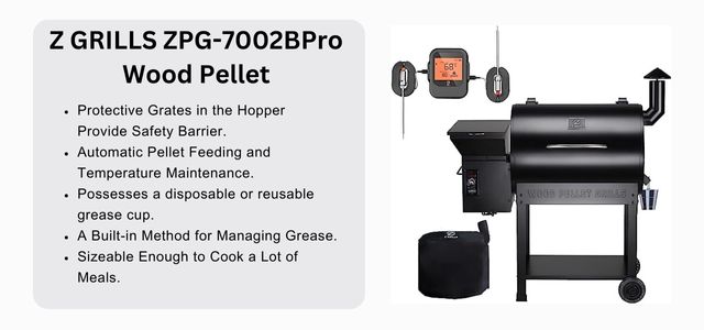 Z GRILLS ZPG-7002BPro Wood Pellet grill and smoker