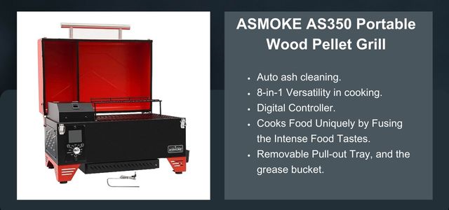 ASMOKE AS350 Portable Wood Pellet Grill