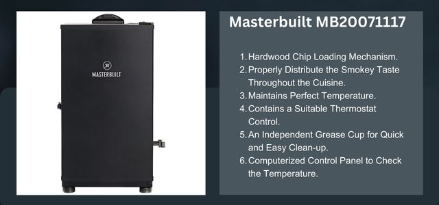 Masterbuilt MB20071117 Electric Smoker