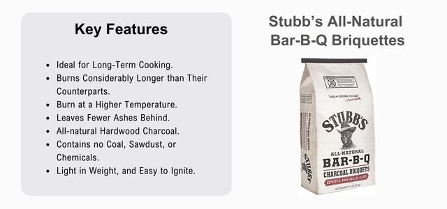 Stubb’s All-Natural  Bar-B-Q charcoal-briquettes