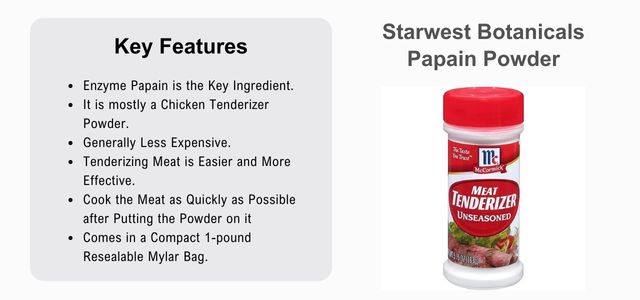 Starwest Botanicals Papain Powder Meat Tenderizer