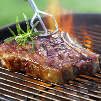 Beef Steak on a grill