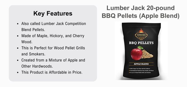 Lumber Jack 20-pound BBQ Pellets (Apple Blend) 