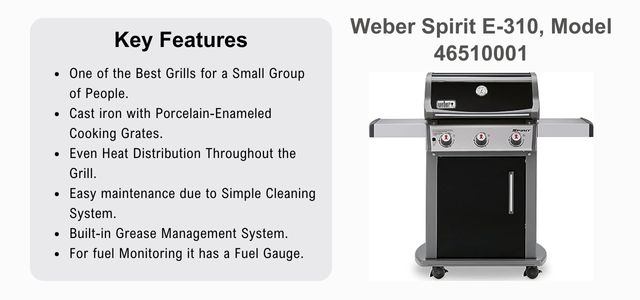 Weber Spirit E-310 Propane Gas Grill 